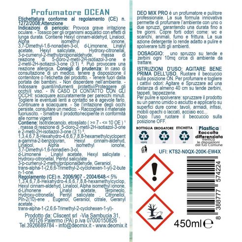Deo Mix Pro Ocean 450 ml Profumatore...