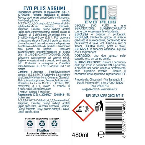 Deo mix Evo Plus 4 in 1 Agrumi -...