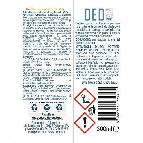 Deo Mix Car - Profumatore Auto Luxor...